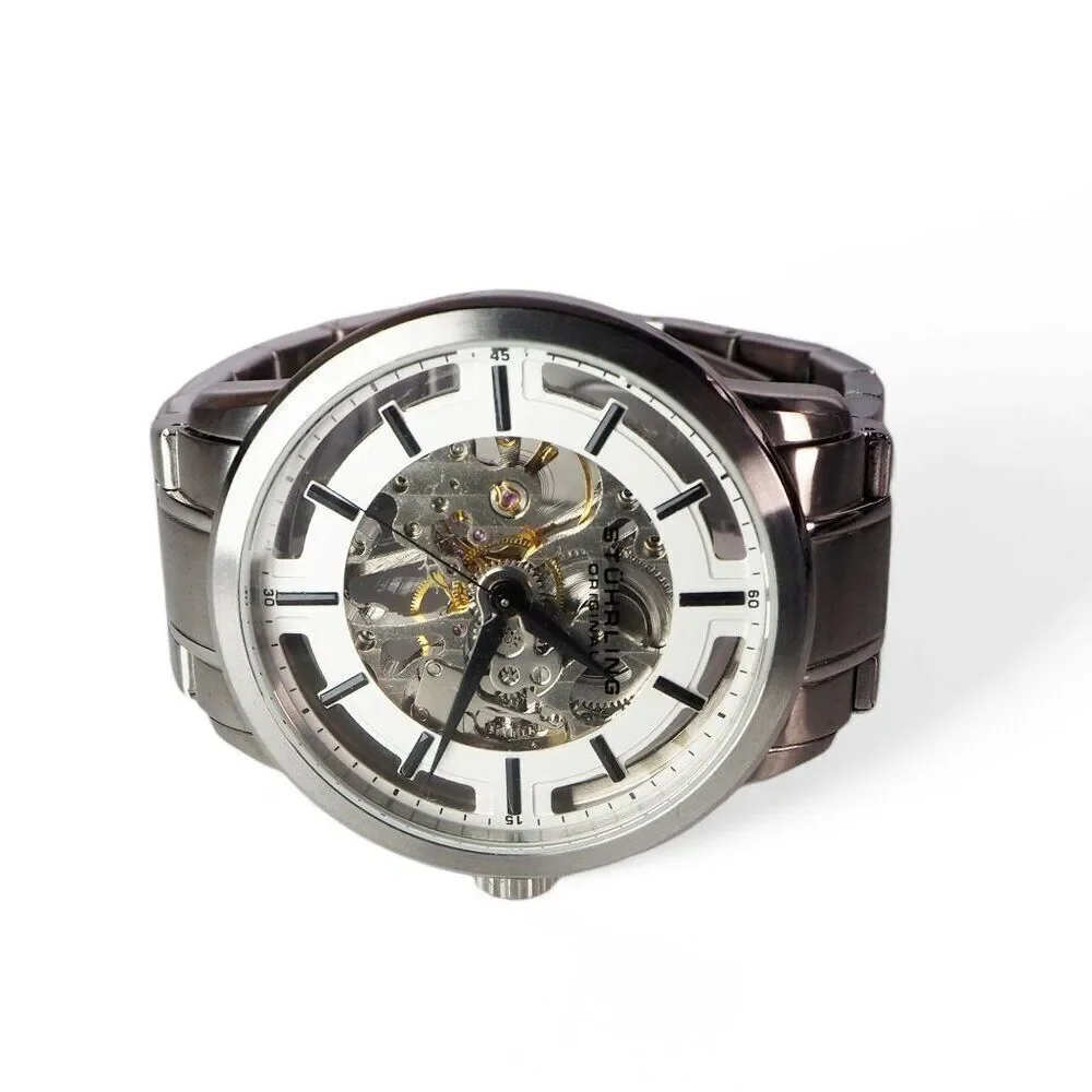 Stuhrling Original Winchester Pro Skeleton Dial Classic Mechanical Watch 394.331